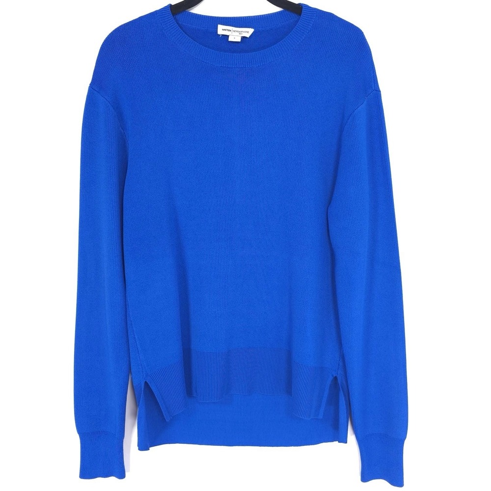 REISS Women's Sweater SMALL Blue NINETEEN‎ SEVENTY-ONE Knit Pullover CLEO